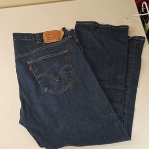 Levi's Men's Dark Blue Straight Jeans 501